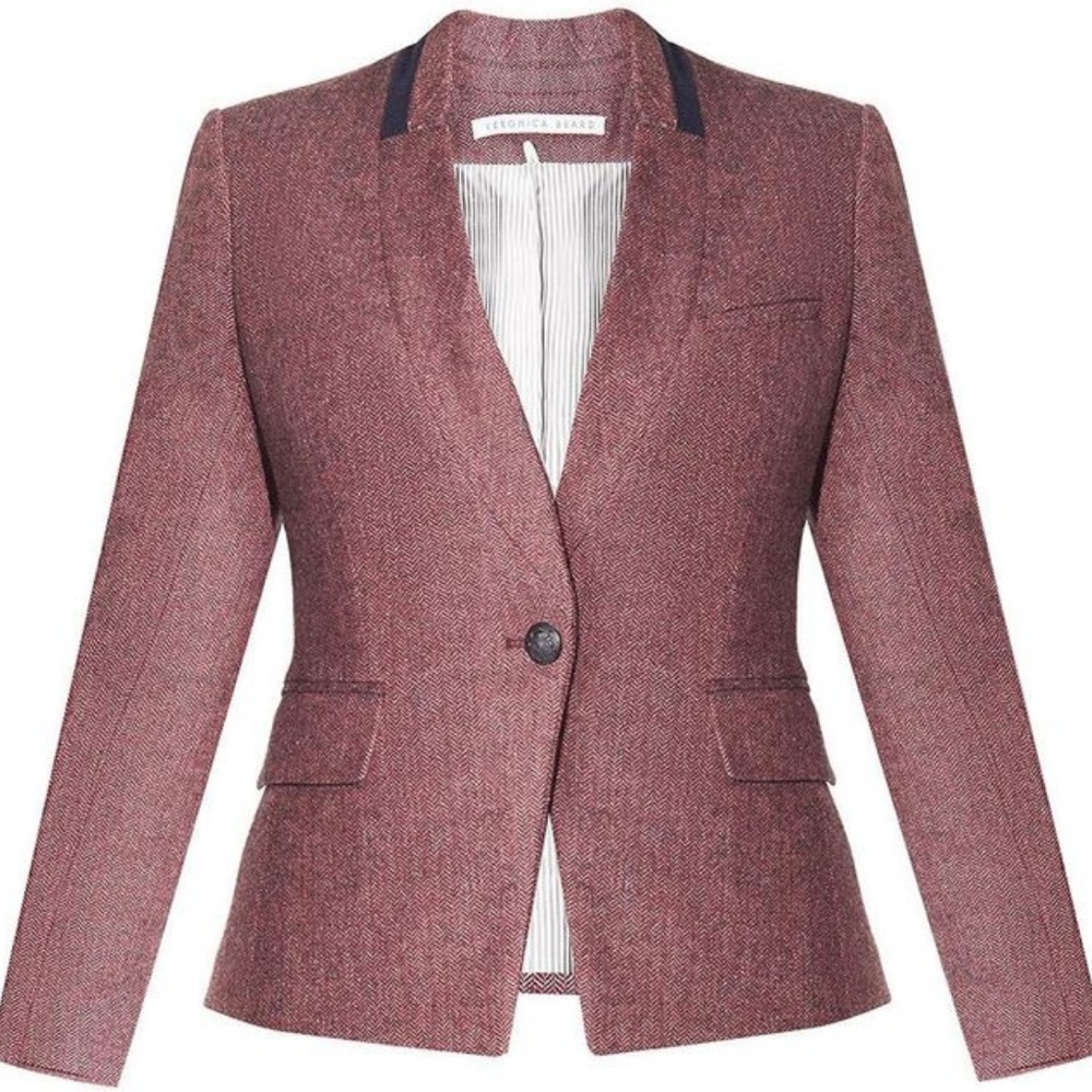 Veronica Beard Rose Tate Up Collar Dickey Jacket